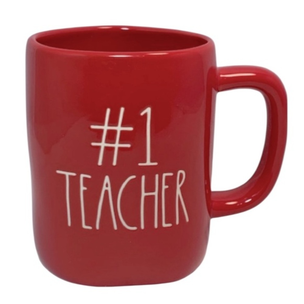 Rae Dunn - 3/$48 - ‘#1 Teacher’ Ceramic Mug. NWT Firm!
